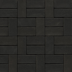 Классическая брусчатка  Glatt WK-PK05 Eisenschmelz-schwarzbraun