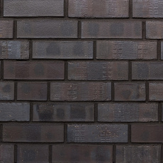 Плитка для стен и фасадов  KLINKER BRICK Eisenschmelz- Schwarzbraun Kohle Spezial